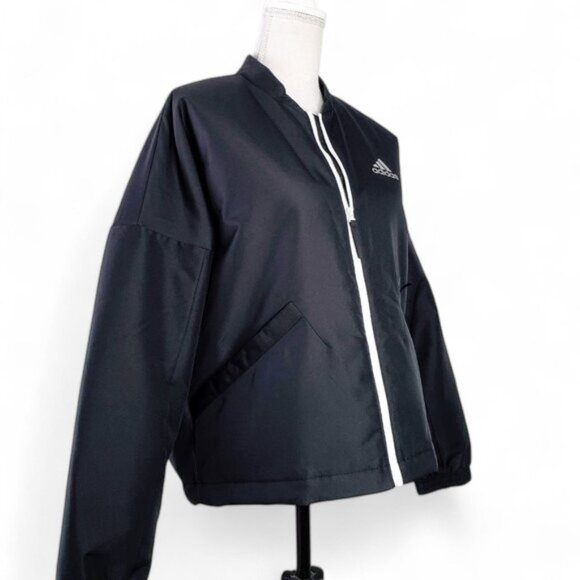 Adidas Back to Sport Light Insulated Zip Up Jacket Women's Chunky Three Stripe L - Picture 7 of 10